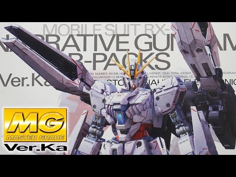 MG 1/100 NARRATIVE GUNDAM B-PACKS Ver.Ka gunpla review - YouTube