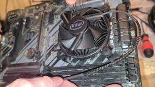 I3-10320 CPU install into AsRock Z490 Phantom Gaming 4 w/ RAM, S