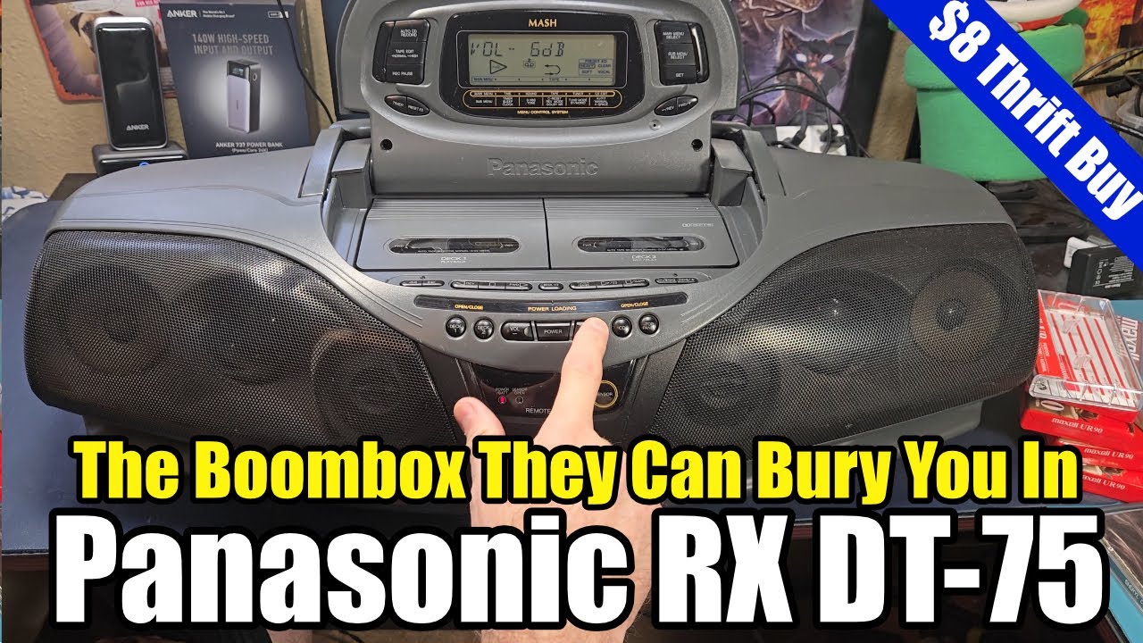 The RX DT-75: This Insane 90s Panasonic Boombox Still Rocks - YouTube