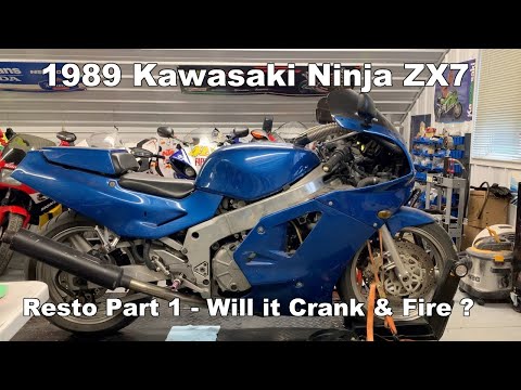 1989 Kawasaki ZX7 Ninja - YouTube
