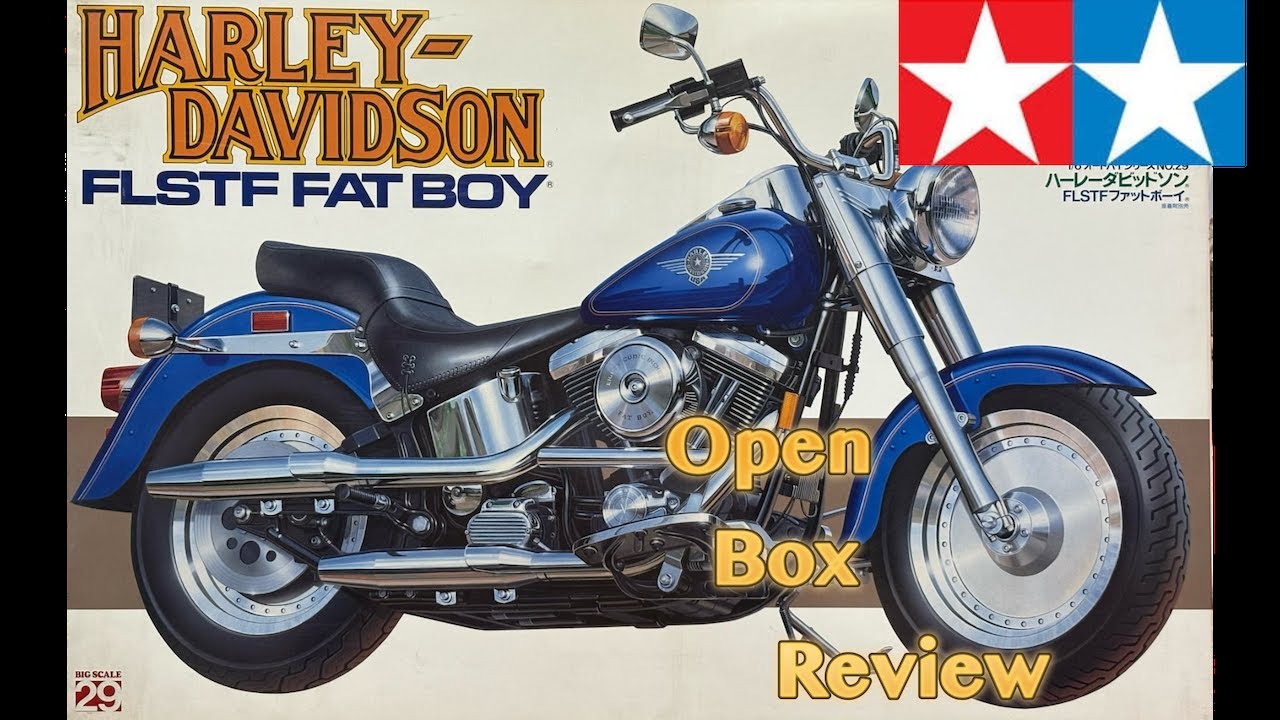 Tamiya 1/6 Harley-Davidson FLSTF] Unboxing Review - YouTube