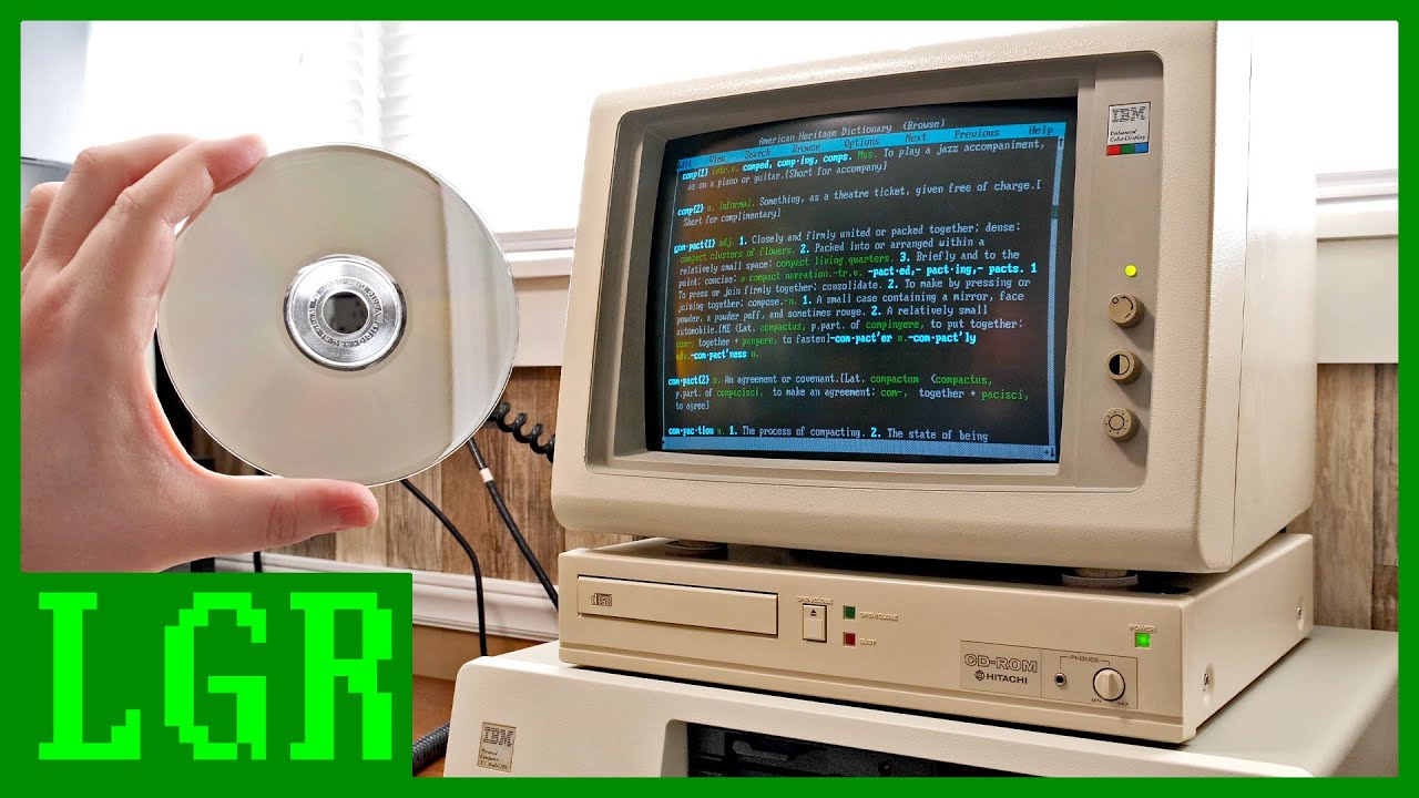 The 1987 CD-ROM Experience: Hitachi CDR-1503S - YouTube