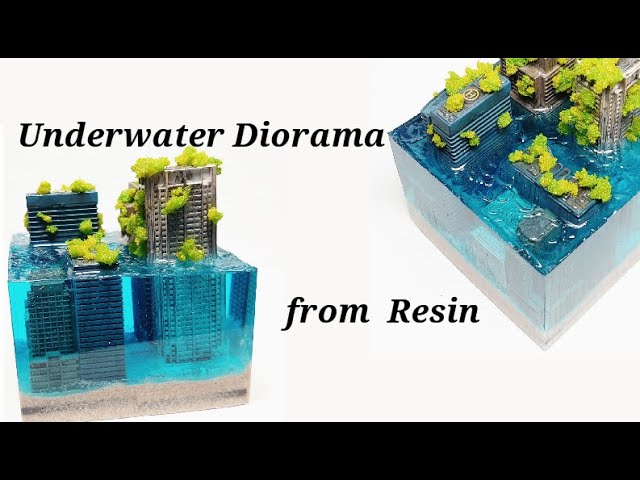 Underwater Diorama from Resin / 水没都市【レジン】 - YouTube
