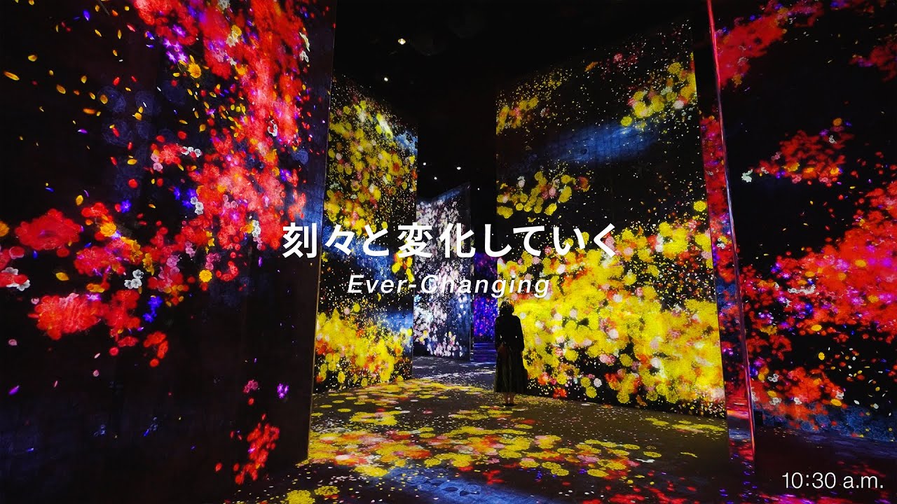 刻々と変化していく」コンセプト動画、チームラボボーダレス / Ever