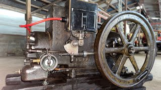 タコマ石油発動機を回してみた！ - YouTube