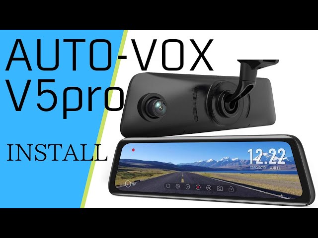 ドラレコ内蔵ミラー 【AUTO-VOX V5pro】 取付＆レビュー - YouTube