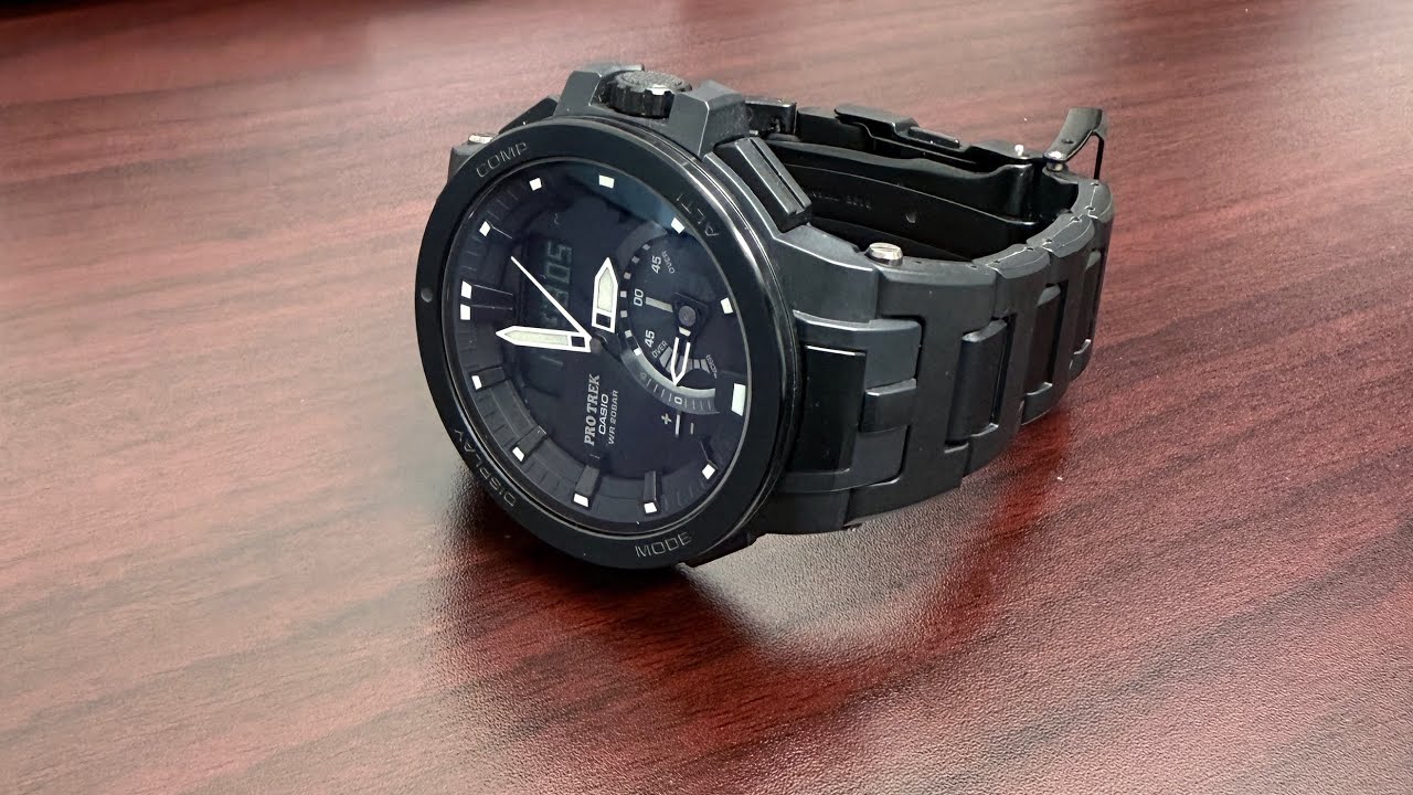 Casio ProTrek PRW7000FC-1BJF aka “Men in Black” - YouTube