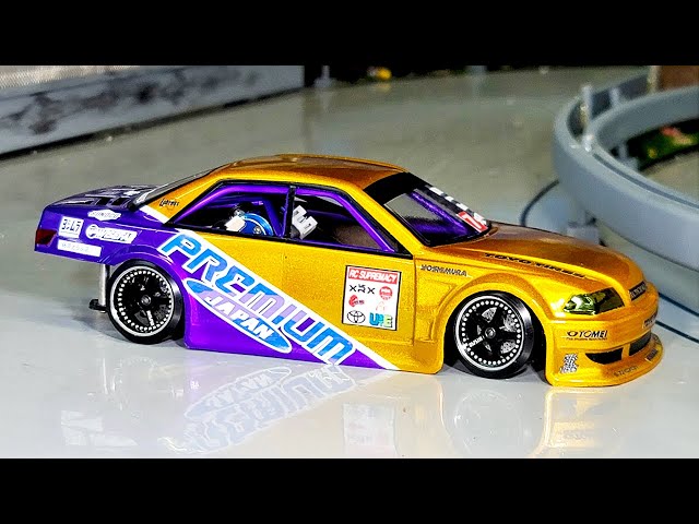 1:24th Custom built JZX100 Micro RC Drift body (Styrene Rollcage