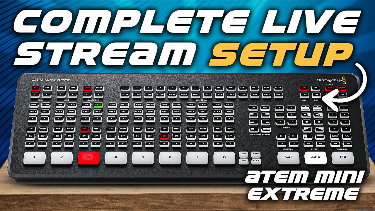 ATEM Mini Extreme Live Stream Setup - Portable Streaming Gear