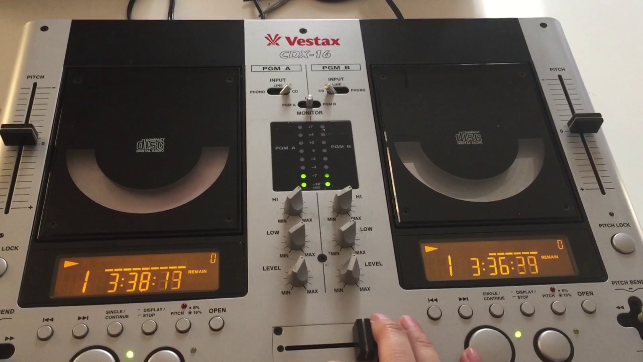 VESTAX CDR-07 EX DEMO SALE. - YouTube