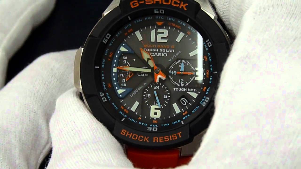 G-SHOCK スカイコックピット GW-3000M-4AJF ストップウオッチモード