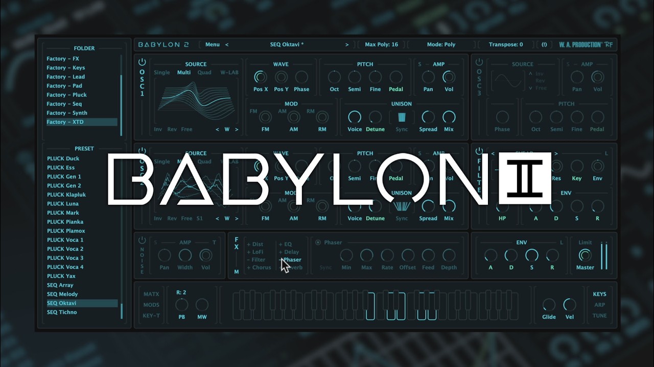 Babylon 2 - Ultimate Wavetable Synthesis (VST / AU / AAX) - YouTube