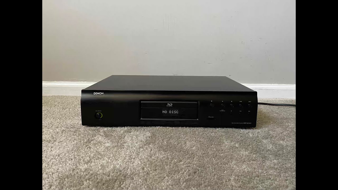 Denon DBP-2010CI Single Blu-Ray DVD Compact Disc CD Player - YouTube