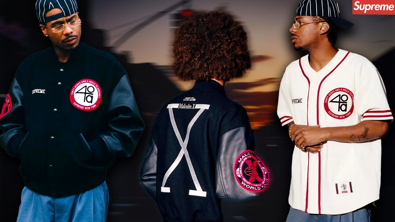 Supreme x 40 Acres - Spike Lee Collaboration Info - YouTube