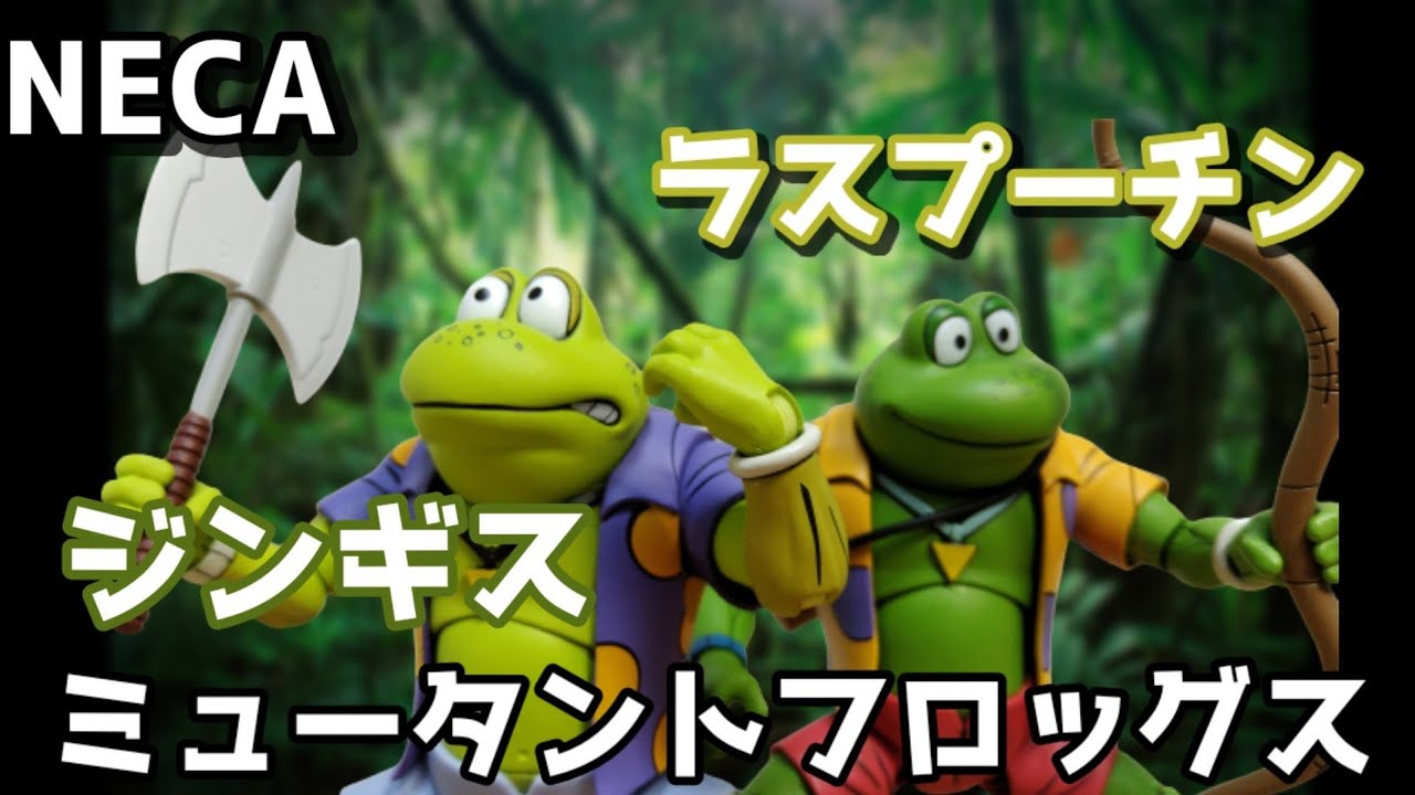 TMNT フィギュア】NECAのミュータントフロッグスのジンギス&ラス