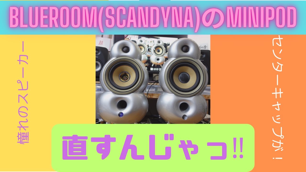 BLUEROOM（SCANDYNA）のスピーカーを直すんじゃっ！ センターキャップ
