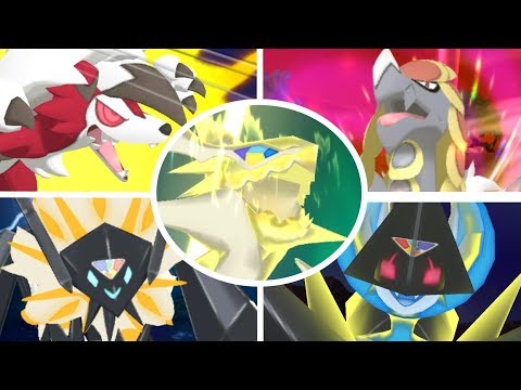 All Exclusive Z-Moves in Pokémon Ultra Sun and Ultra Moon HD - YouTube