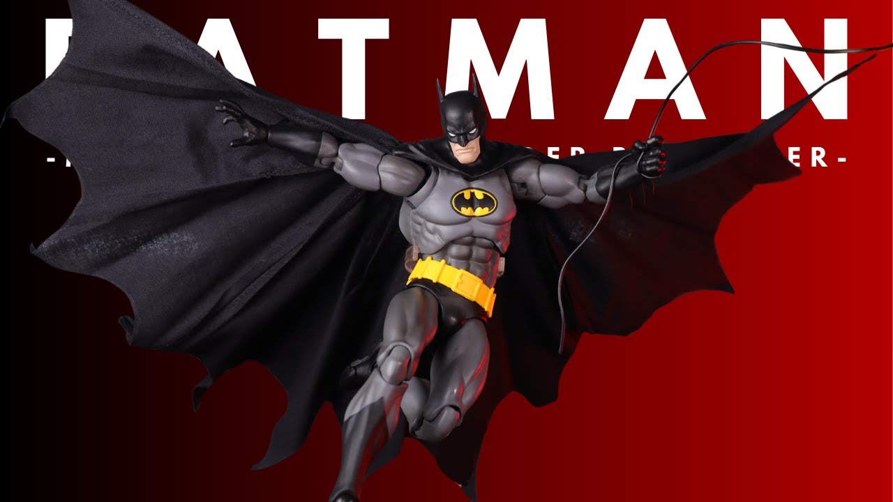 MAFEX 270 Batman Knight Crusader Black ver Unboxing y Review - YouTube