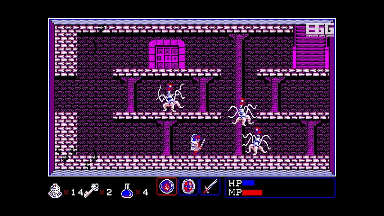 バビロン for PC-8801（BABYLON / 80's Japanese old pc game） - YouTube