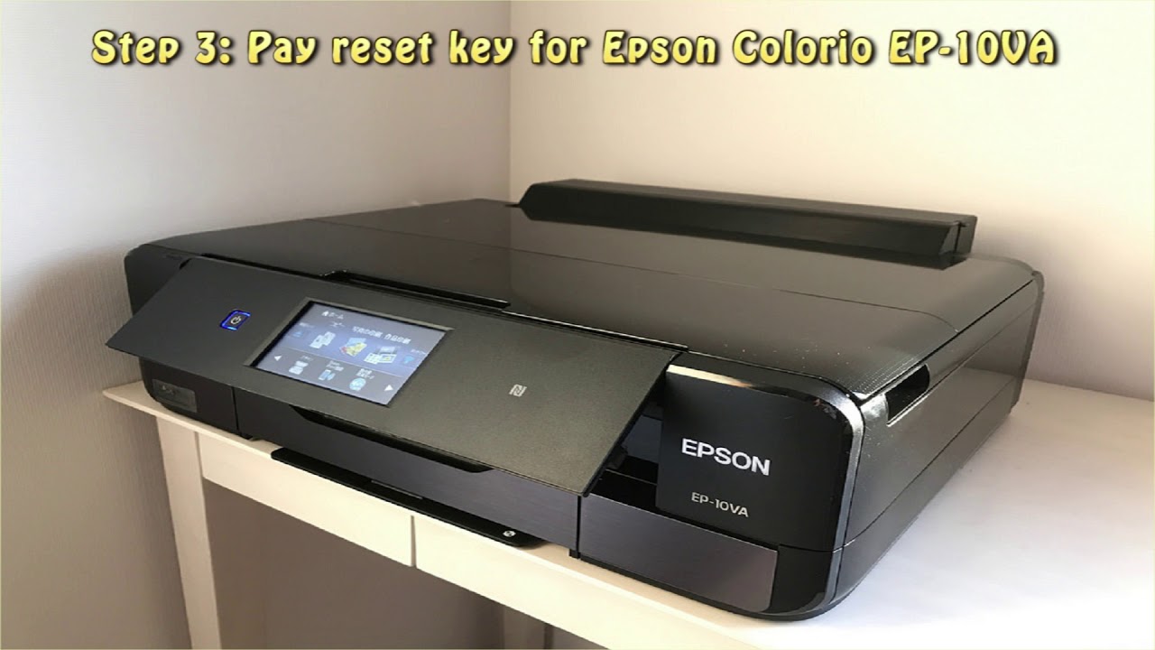 Reset Epson Colorio EP 10VA Waste Ink Pad Counter - YouTube