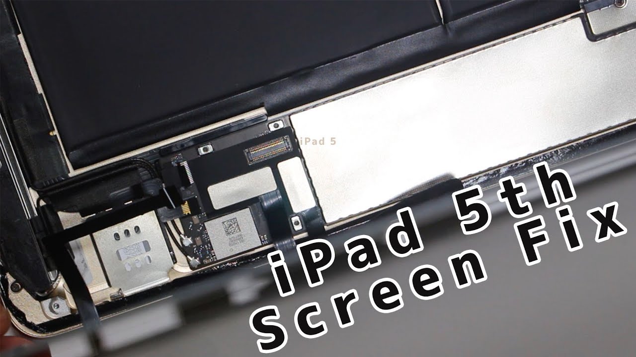 iPad 5世代 2017 ホームボタン＆ガラス割れ修理やり方方法 - YouTube