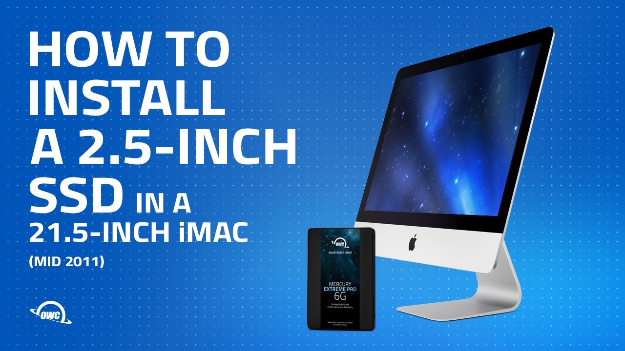 How to Install a 2.5-inch SSD in the SSD Drive Bay of a 21.5-inch