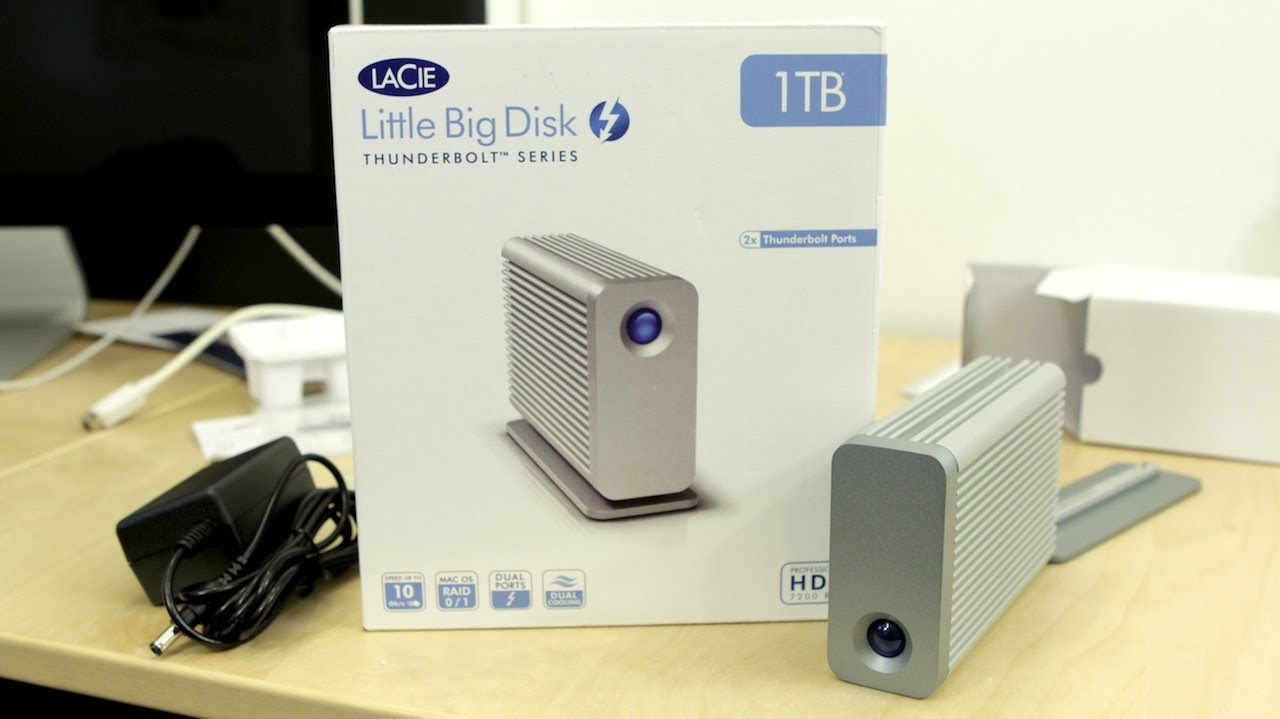 LaCie Little Big Disk 1TB Thunderbolt Hard Drive Unboxing & Hands