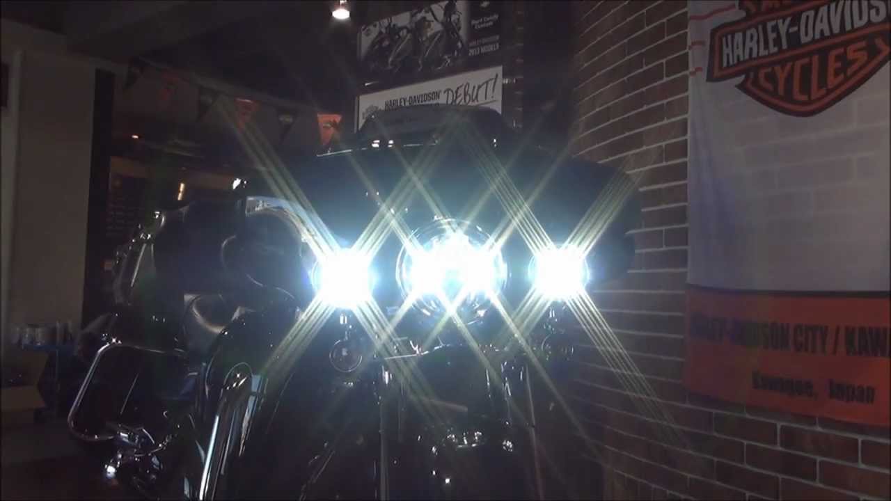 USハーレーダビッドソン純正LEDヘッドライト＆フォグランプ - YouTube