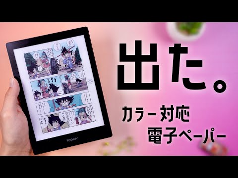 ついにでた。カラーで読める電子ペーパー「TopJoy Butterfly」で目が