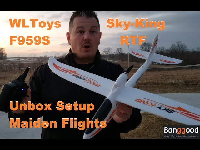 WLToys - Sky-King / F959S - Unbox, Setup, & Maiden Flights - YouTube