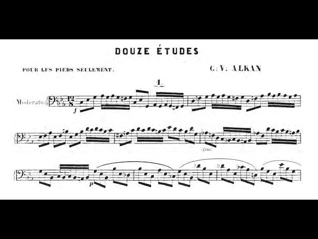 Charles-Valentin Alkan - 12 Études pour les Pieds Seulement - YouTube