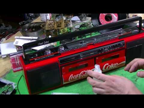 I fixed a Coca-Cola double cassette player. - YouTube