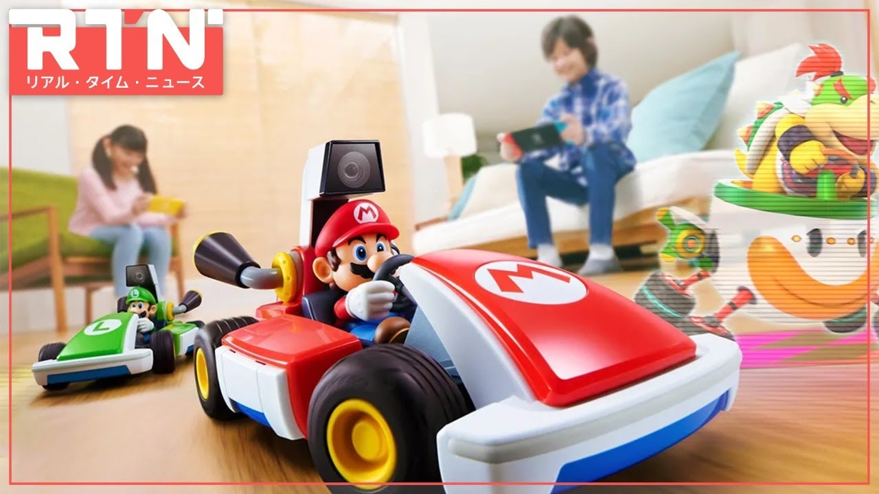 マリオカート ライブ ホームサーキット』の遊び方を伝える紹介映像が