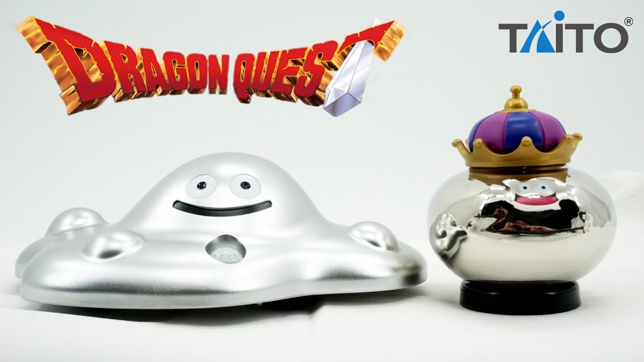 Dragon Quest AM Liquid Metal Slime Toy & Metal King Slime Bell