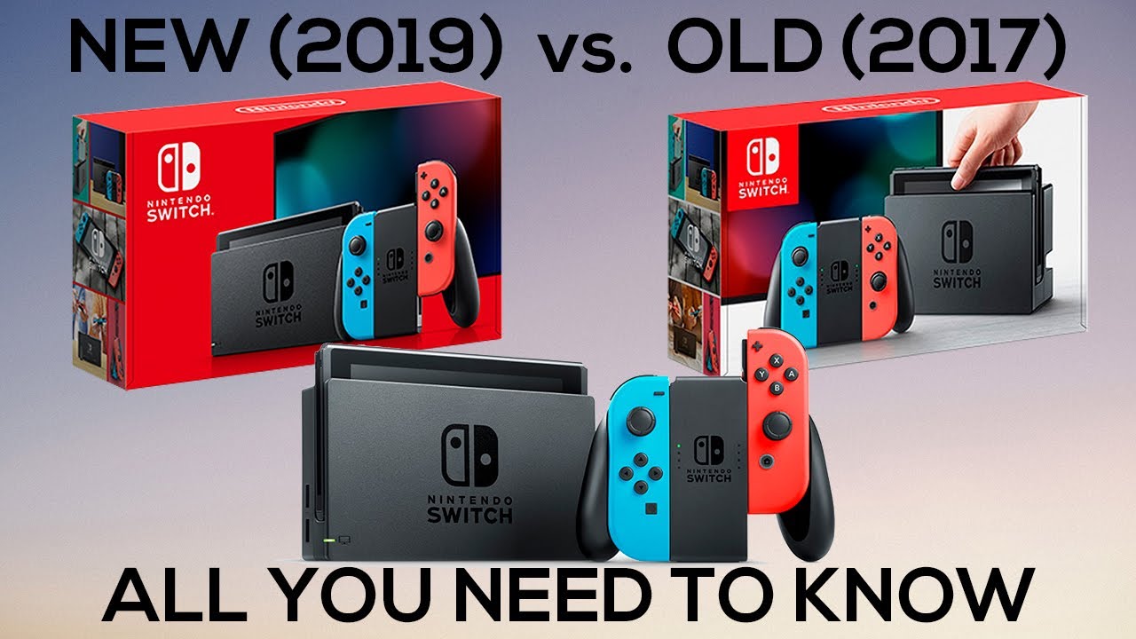 New 2019 Nintendo Switch Vs. Old 2017 Nintendo Switch - Unboxing