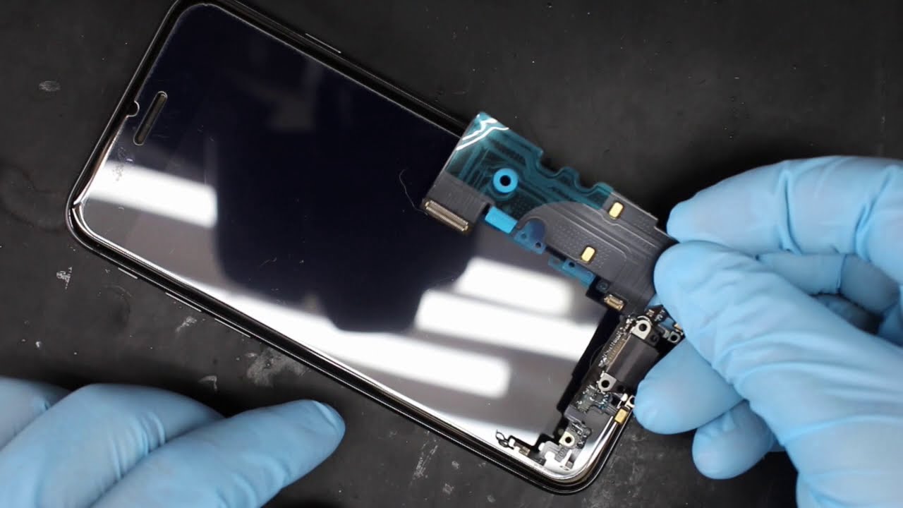 iPhone 8 充電できない差込口Lightning交換修理分解 - YouTube