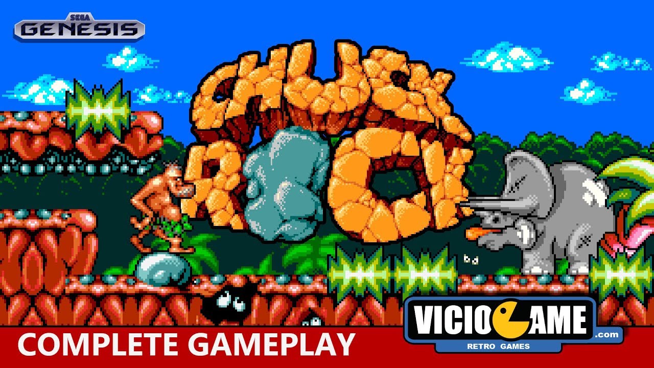 🎮 Chuck Rock (Mega Drive) Complete Gameplay - YouTube