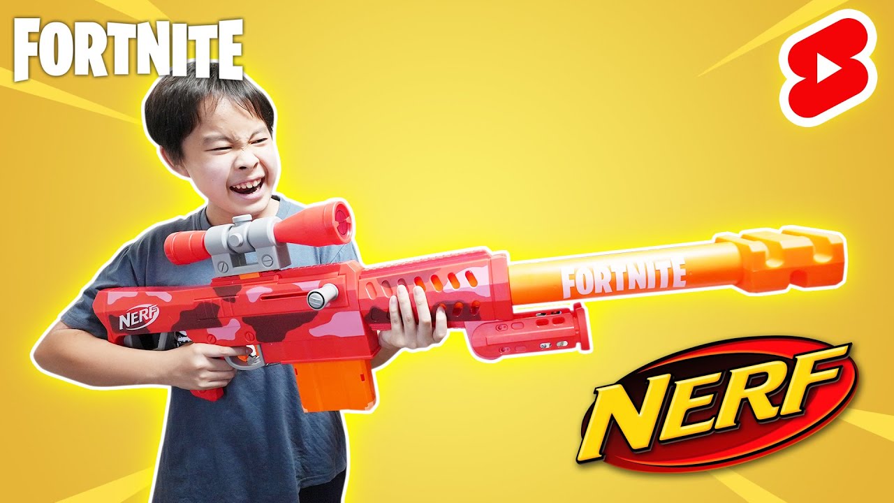 NERF Fortnite Heavy Sniper Rifle is incredibly powerful🤣 #Shorts