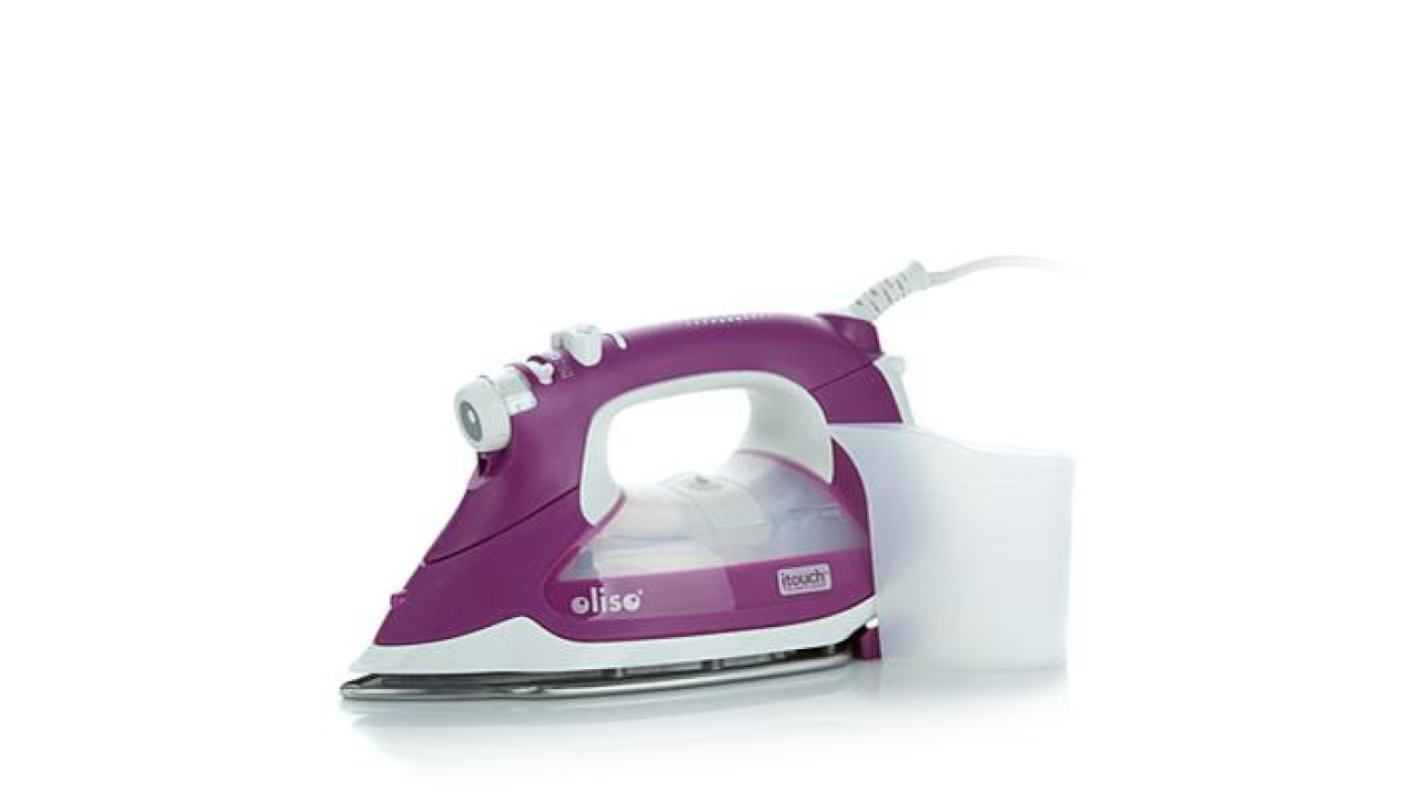 Oliso TG1100 Smart Iron with Ironing Board Cover - YouTube