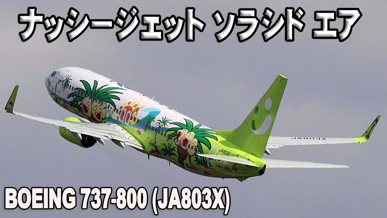Solaseed 737-800 ソラシドエア JA803X ナッシー ポケモン フォト