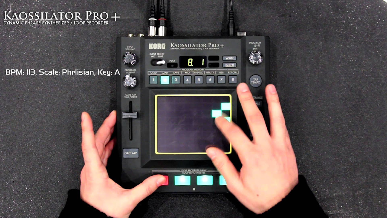 KORG KAOSSILATOR PRO+  New Demonstration : Electronica - YouTube