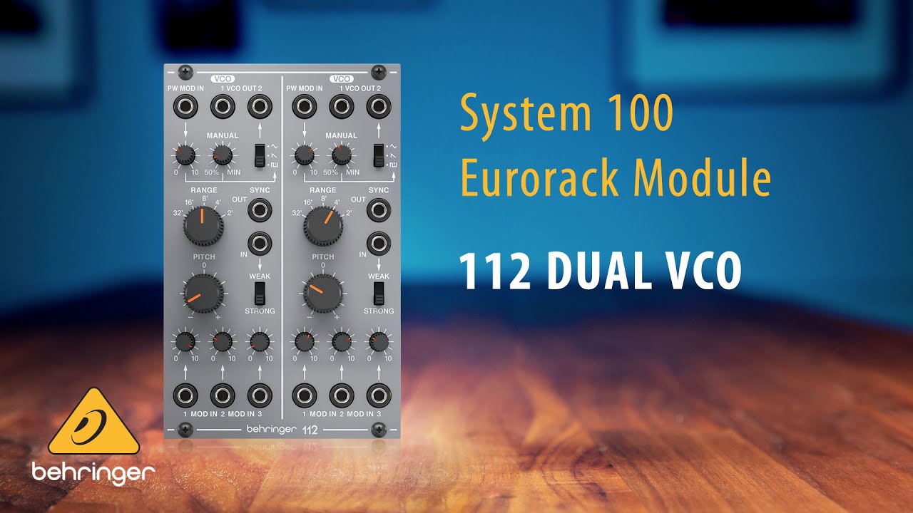 Behringer System 100 – 112 Dual VCO Eurorack Module - YouTube