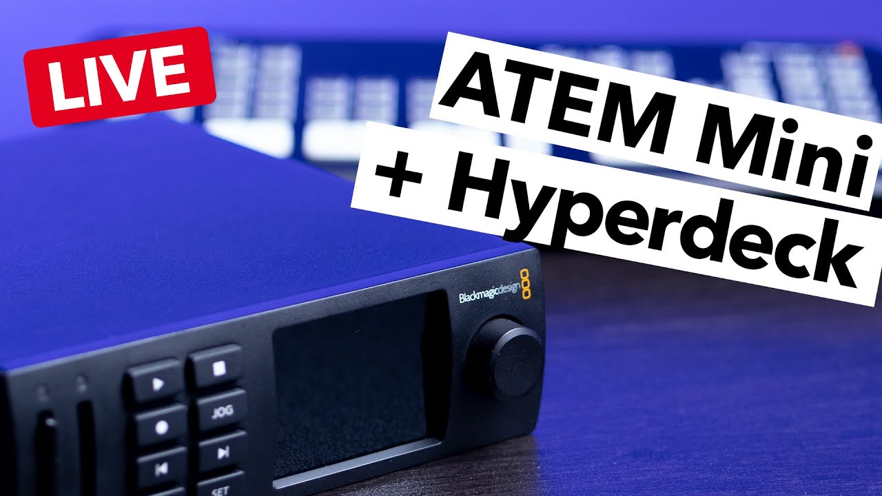 LIVE Q&A! Controlling the Hyperdeck Studio Mini from an ATEM Mini