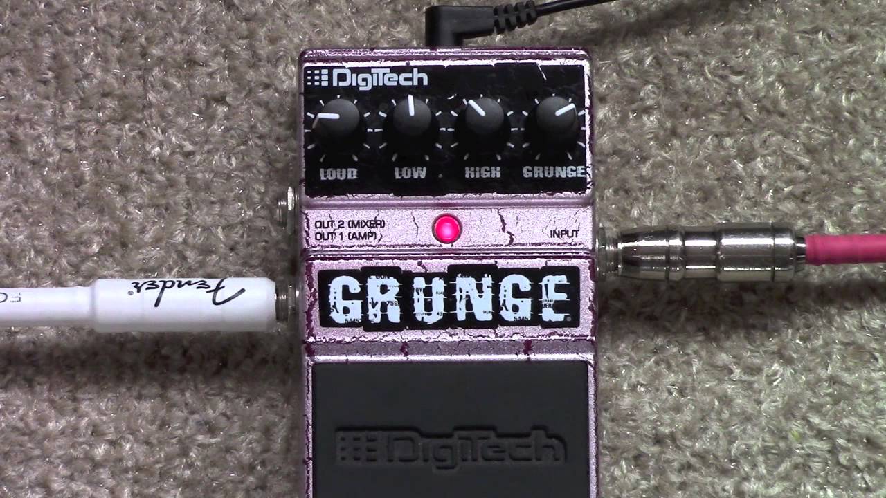 Digitech Grunge Distortion Pedal Demo - YouTube