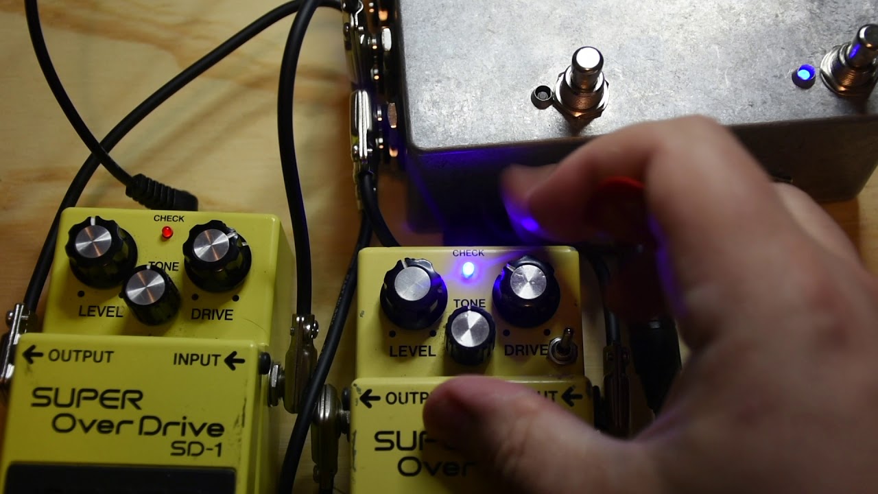 Guitartone Boss SD 1 'GE 5 Star HiFi Mod Kit' demonstration - YouTube