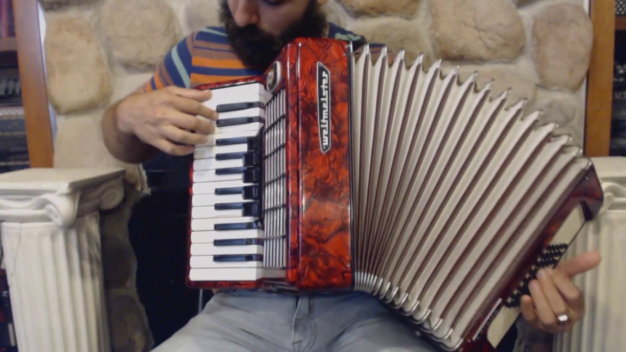 3485 - Red Weltmeister Stella Piano Accordion LMM 26 40