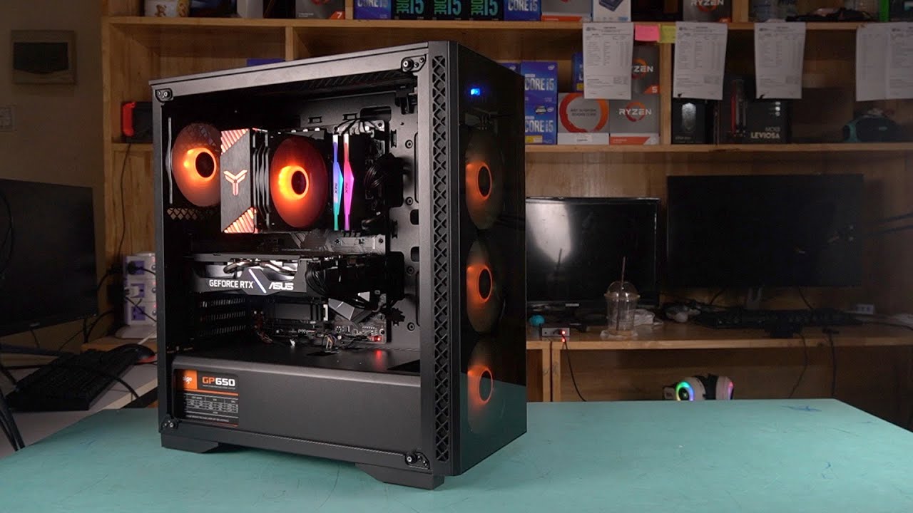 $1300 Gaming PC / Intel i7 10700F RTX2060 SUPER - YouTube