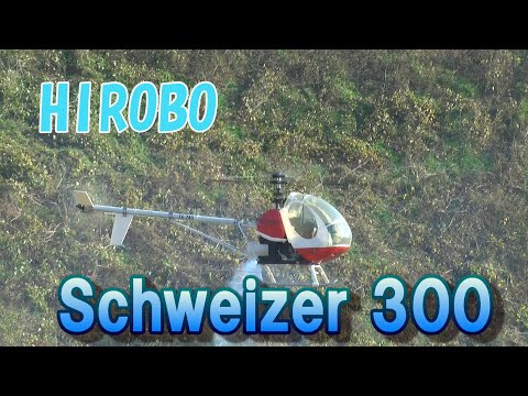 ラジコンヘリ HIROBO Schweizer 300 - YouTube