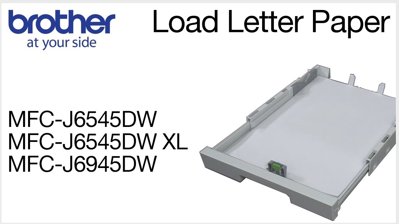 How to load ledger paper into the Brother MFC-J6545DW - YouTube