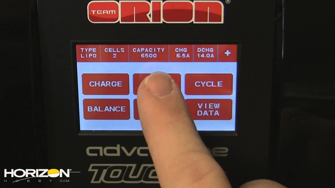 HorizonHobby.com Review - Team Orion Advantage Touch Pro Charger